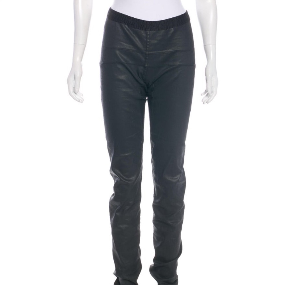 RICK OWENS COATED PANTS